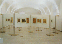 Z instalace výstavy Studeňanská klasura v Regionálním muzeu a galerii v Jičíně (prostory bývalých koníren Valdštejnského paláce), foto Bohuslava Jelínková