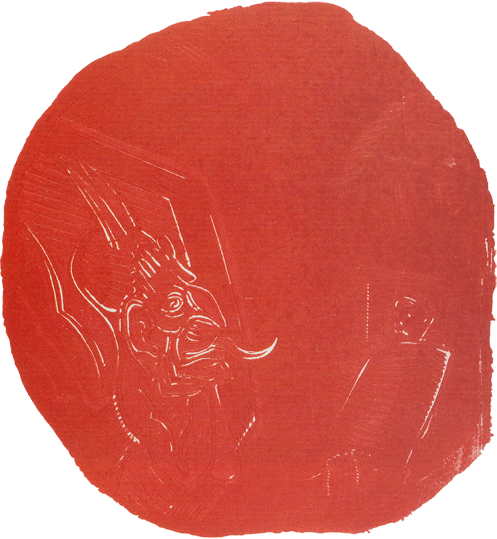 Ilustrace z blovy zahrdky, 1924, barevn devoez