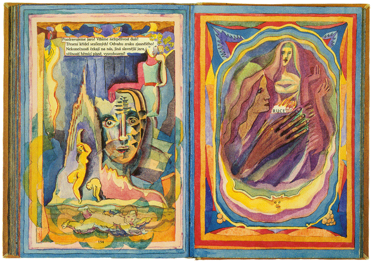 ILustrace bsnickch spis Otokara Beziny, akvarel, tu, 1928 - 1941, PNP v Praze, reprofoto archiv M. ejn