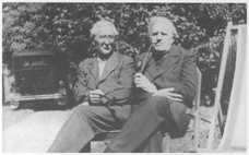 Josef Vchal a Sigismund Bouka ve Studeanech, 1938, reprofoto archiv M. ejn