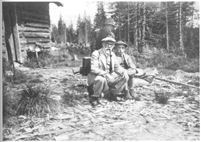 Josef Vchal s ing. Josefem eichou u Mrtv slat kolem roku 1938, reprofoto archiv M. ejn