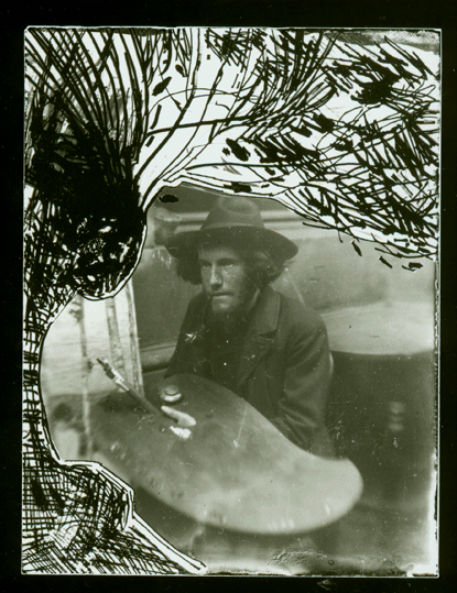 Autoportrt s paletou, kolem 1906, archiv M. ejn