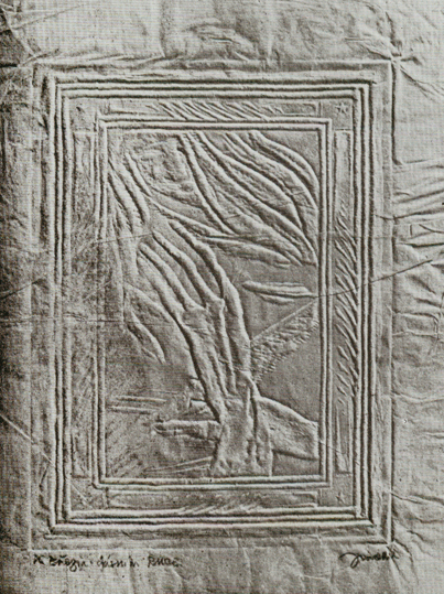 Otokar Bezina, Ruce, po 1910 - 1919, slepotisk, studie vazby knihy, Regionln muzeum a galerie v Jin