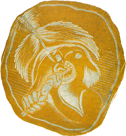 Ilustrace z blovy zahrdky, 1924, barevn devoez