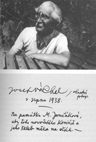 Josef Vchal na vlastn fotografii ze srpna 1938, foto archiv F. Dvoka