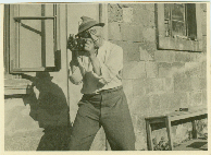 Josef Vchal se svoj Makinou, kolem 1950, foto archiv M. ejn